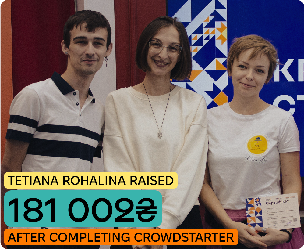 A graduate of the Crowdstarter educational program and co-author of the project "HA! / Kharkiv Academy of Hospital Clowning.