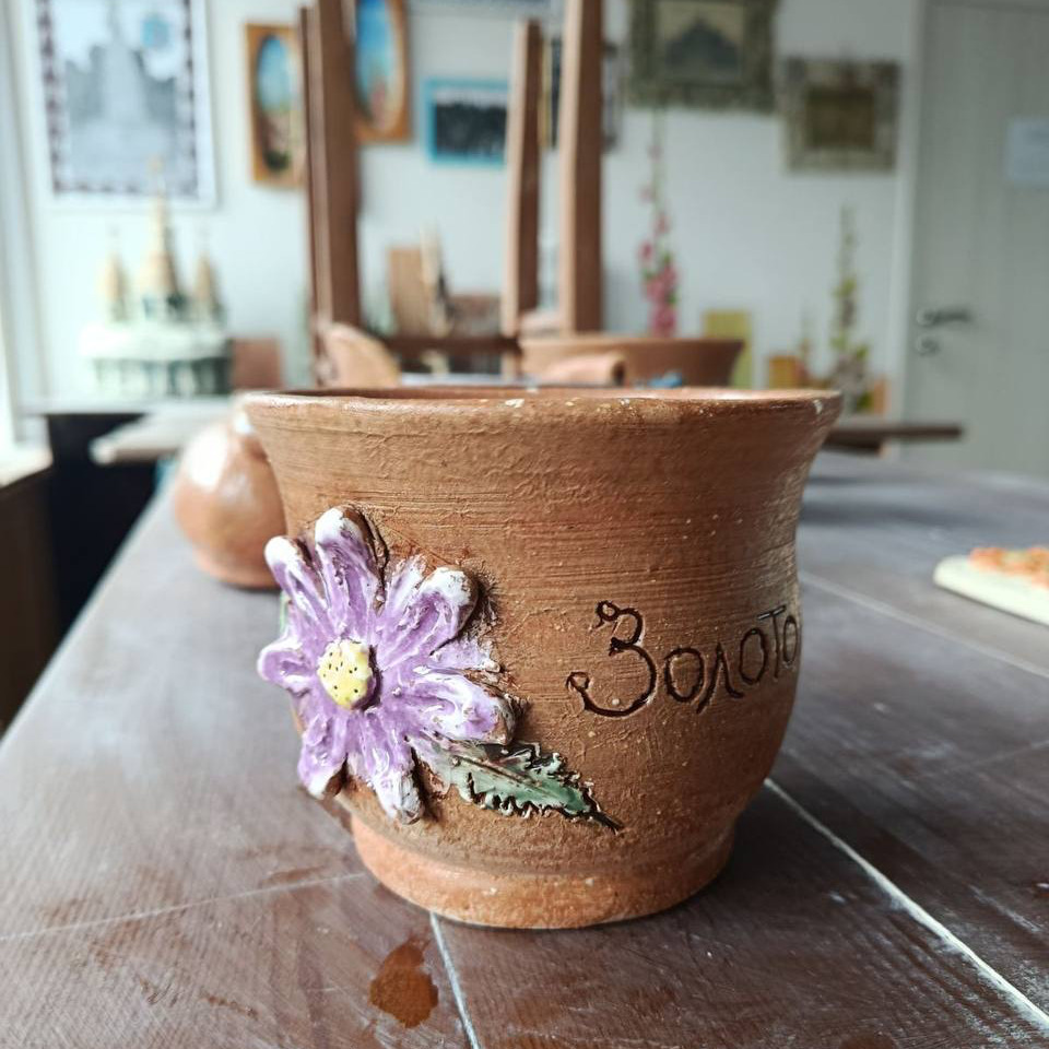 Вазон для квітів керамічний ручної роботи від студії гончарного мистецтва «Мальви»